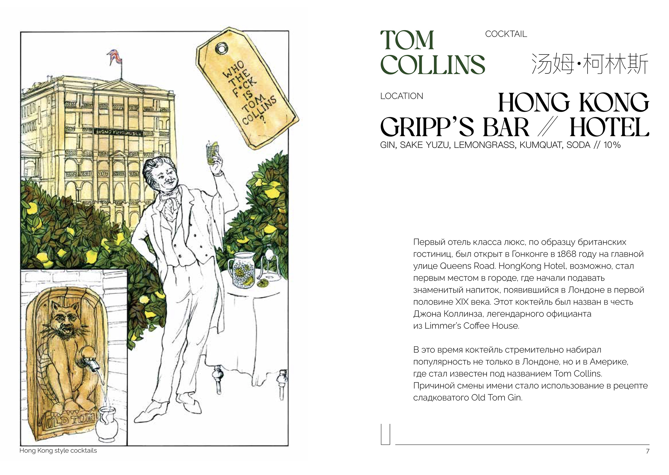 Меню бара, первая часть