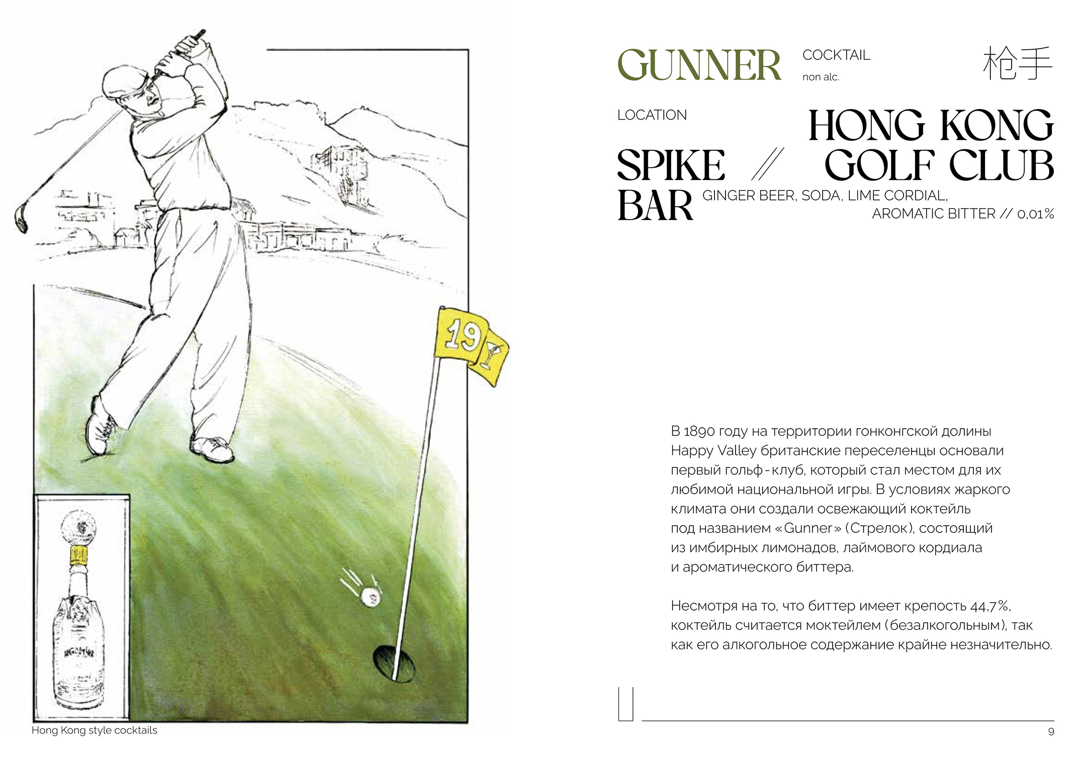 Меню бара, первая часть