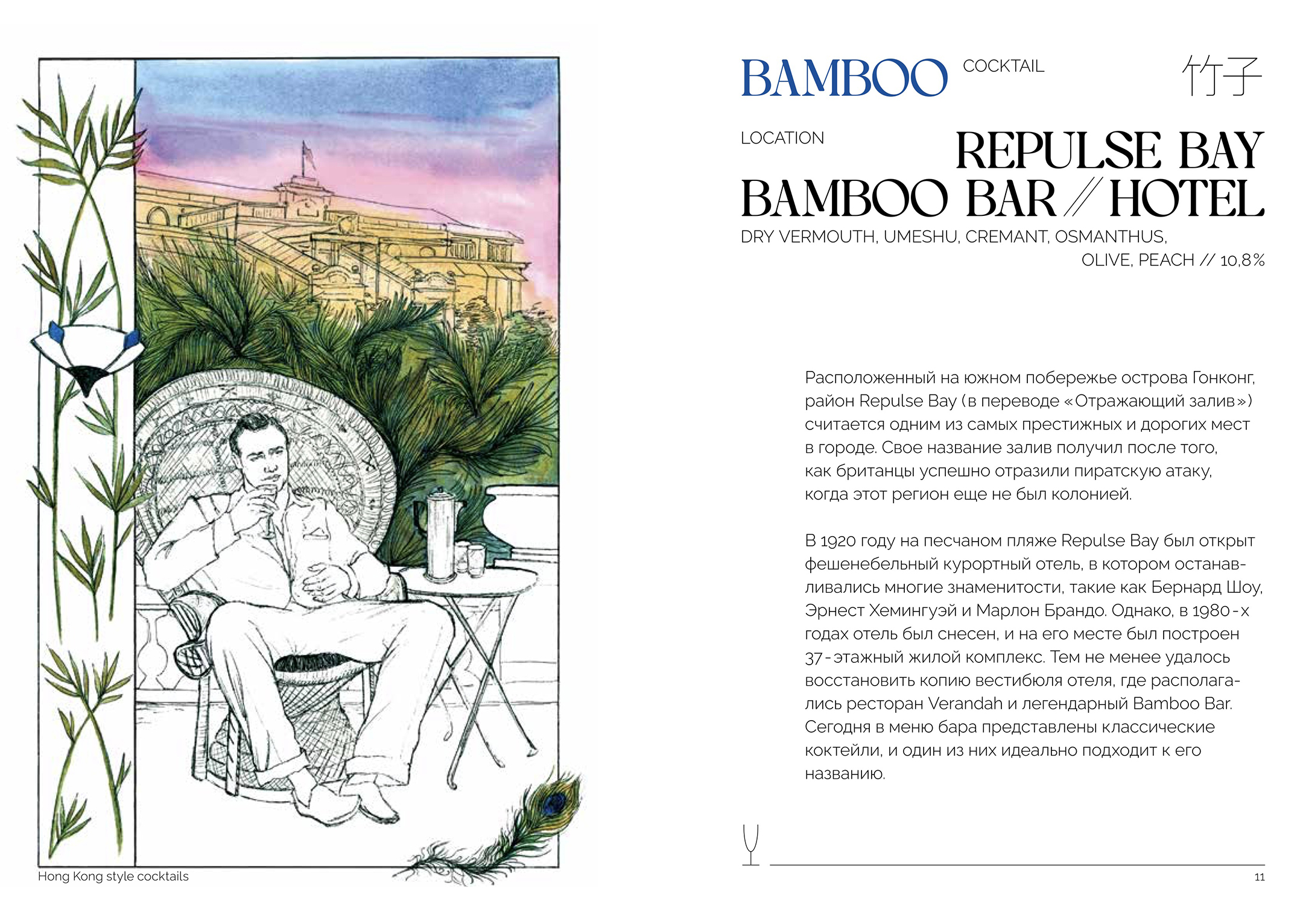 Меню бара, первая часть