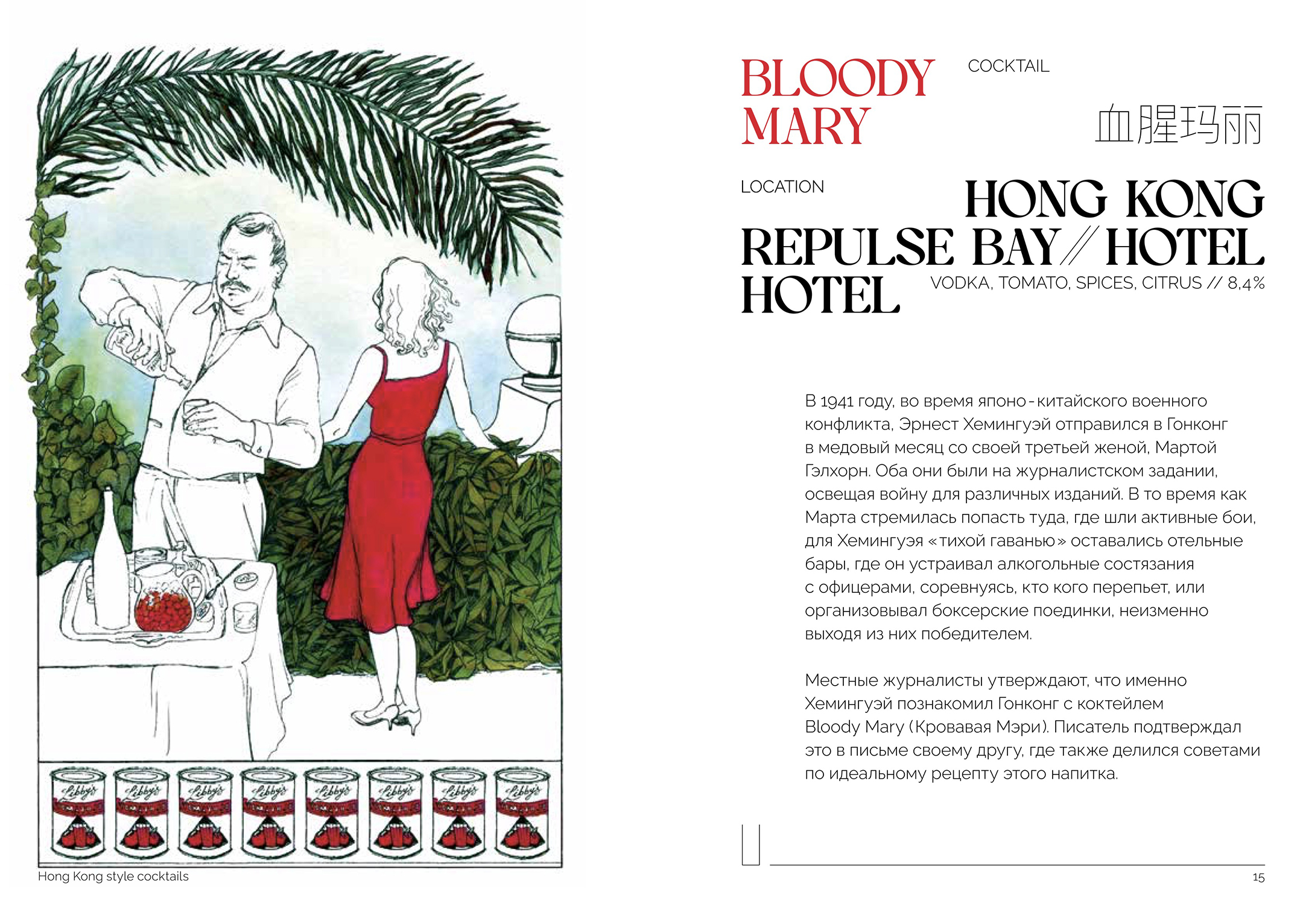 Меню бара, первая часть